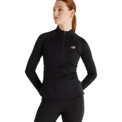 ATHLETICS HEAT GRID HALF ZIP LÖPARTRÖJA
