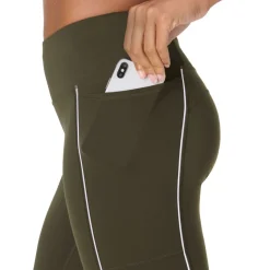 POWER WORKOUT LEGGINGS WITH PIPING LÖPARTIGHTS