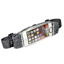 Running Belt with Window - Heather Gray /Black&Gray Zip